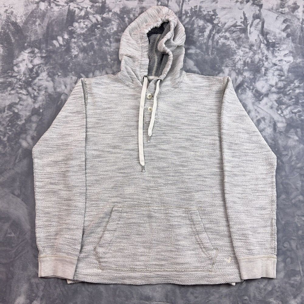 American Eagle Outfitters AEO Men's Marled Gray Baja Hoodie Size Small